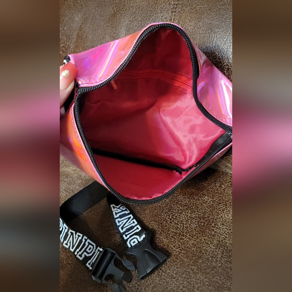 "Pinkish" Iridescent Fanny Pack, Pink-like, N0T Victoria's Secret (400) - Picture 6 of 8